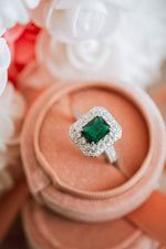 Mila Emerald Cut Gem Sterling Silver Ring