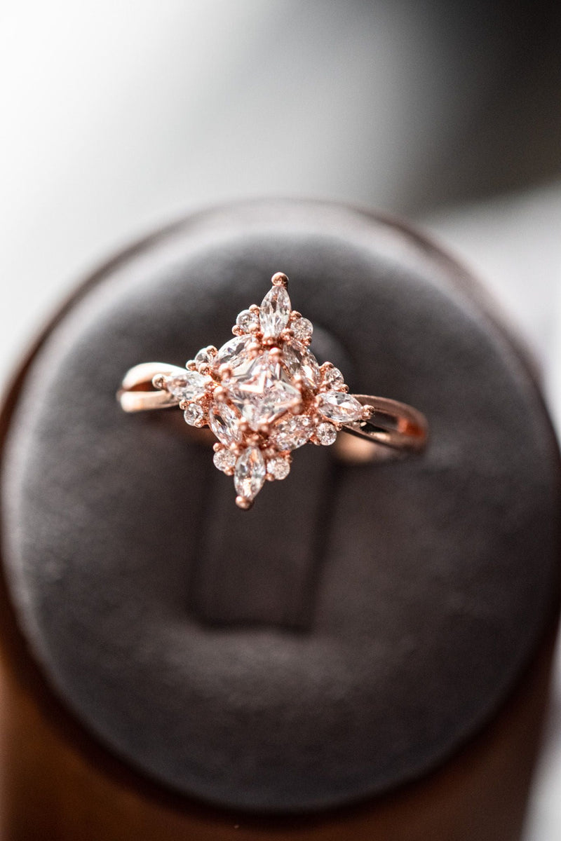 Lily Multi-Stone Rose Gold Ring