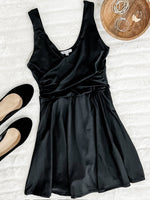 11.15 Sleeveless Dress With Shorts In Deep Black