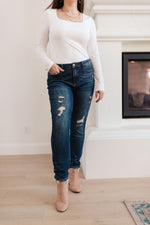 Judy Blue Mid-Rise Destroyed Relaxed Fit Jeans