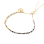 PREORDER: Two Tone Adjustable Bracelet in Assorted Sizes