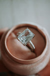 Russell Emerald Cut Sterling Silver Ring