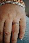 Cary Dainty Sterling Band Silver Ring