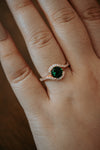 Sweet Love Rose Gold in Emerald Stone