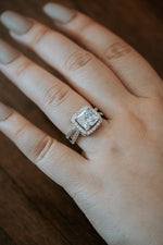 Parker Princess Cut Sterling Silver Ring