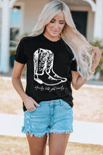 Boots Graphic Tee Shirt