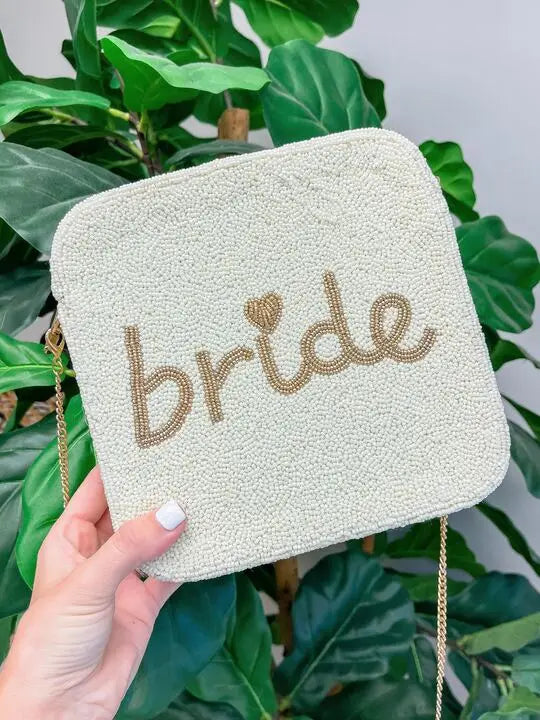 PREORDER: Bride Beaded Square Bag