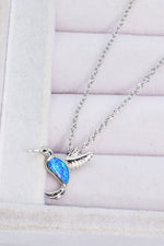 Opal Bird 925 Sterling Silver Necklace